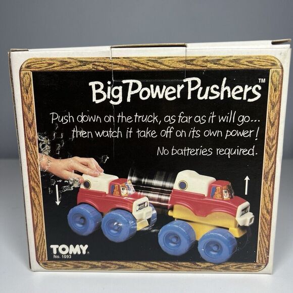 Tomy Big Power Pushers Truck Vintage 1984 No. 1093 Complete With Box & Booklet - Picture 9 of 12